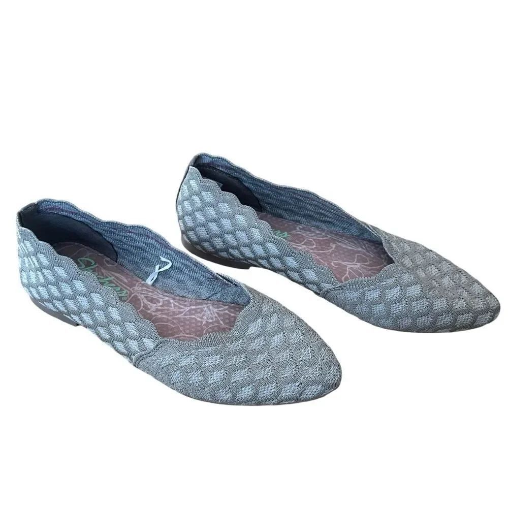 Skechers Womens Stretch-Fit Slip On Air Cooled Memory Foam Shoes Taupe 6 1/2